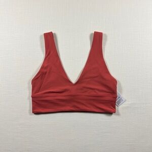 Lululemon AlignV-Neck Bra *Light Support, A/B Cup - Desert Red - Size 8